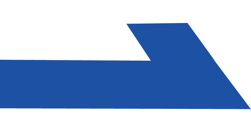 Blue geometric strip